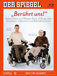 Im "Spiegel" sprechen Samuel Koch und Philippe Pozzo di Borgo über ihr Leben und über Gott.