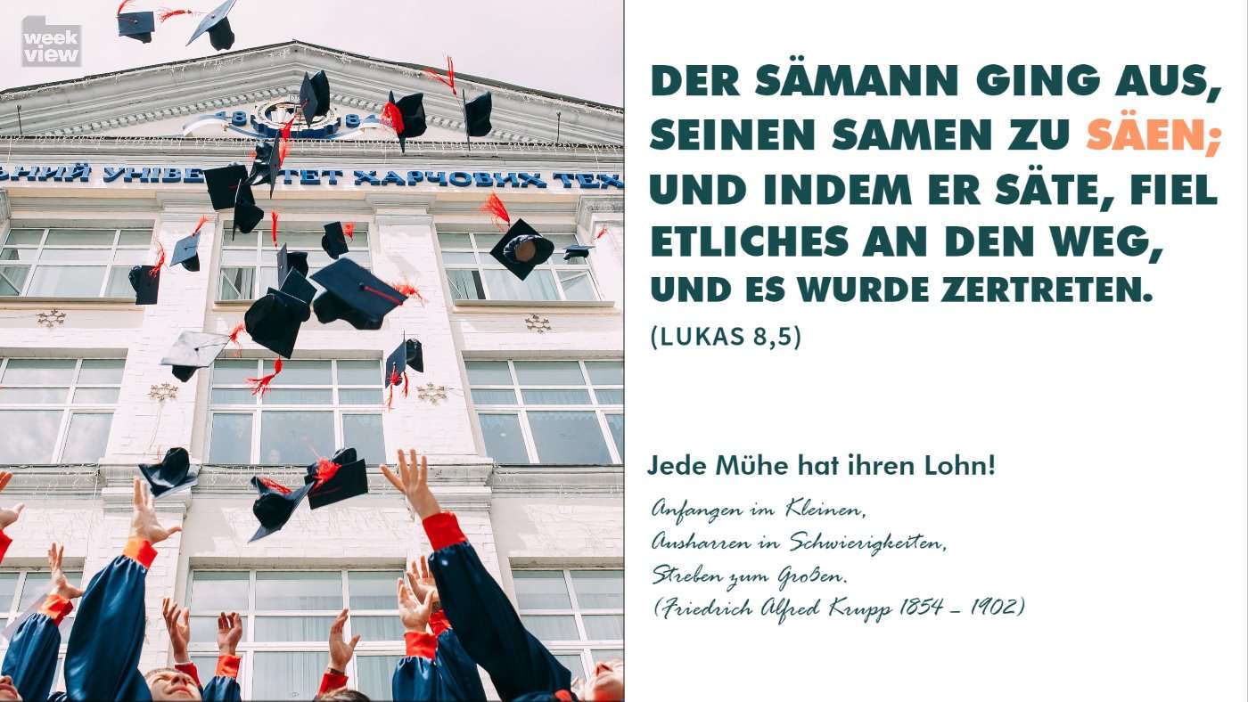 Jede Mühe hat ihren Lohn!