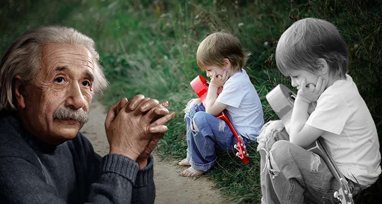 Es gibt keine großen Entdeckungen und Fortschritte, solange es noch ein unglückliches Kind auf Erden gibt. Einstein