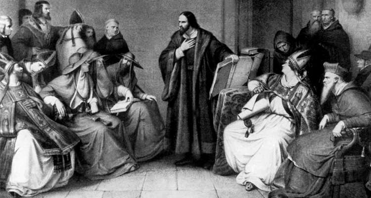 Jan Hus wurde mit 46 Jahren am 6. Juli 1415 in Konstanz verbrannt.